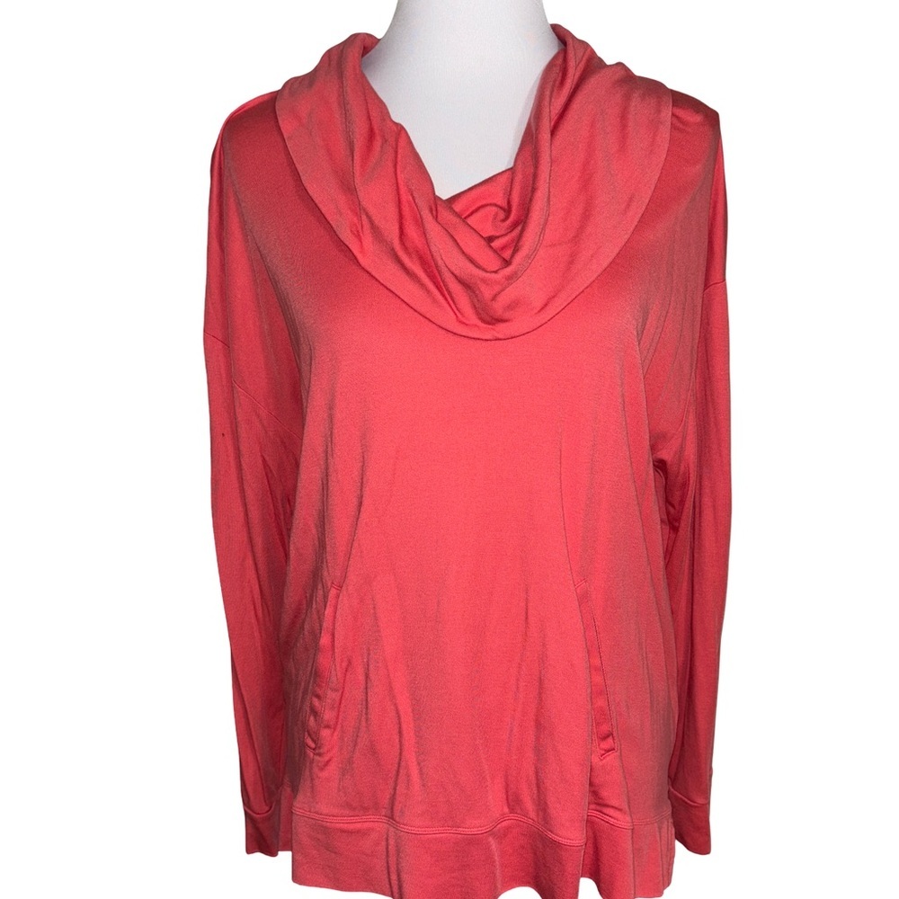 Tommy Hilfiger Sport Coral Cowl Neck Top